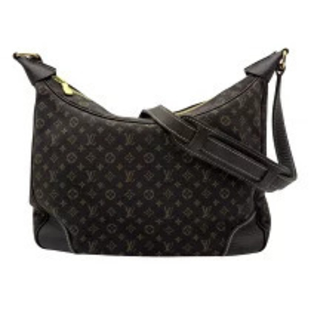 Louis Vuitton Boulogne Brown Canvas Leather Shoulder Bag